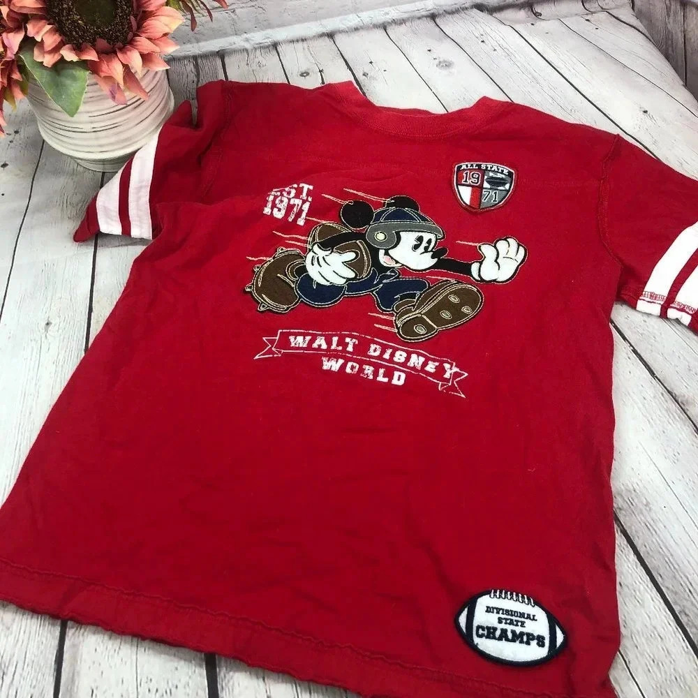 disney parks boys 1971 mickey mouse shirt sz large